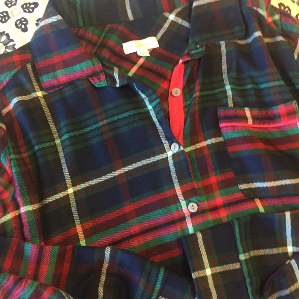 Flannel Pajama top NWT size Large